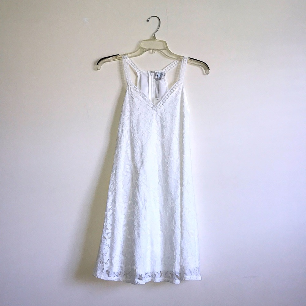 Gorgeous white lace summer dress